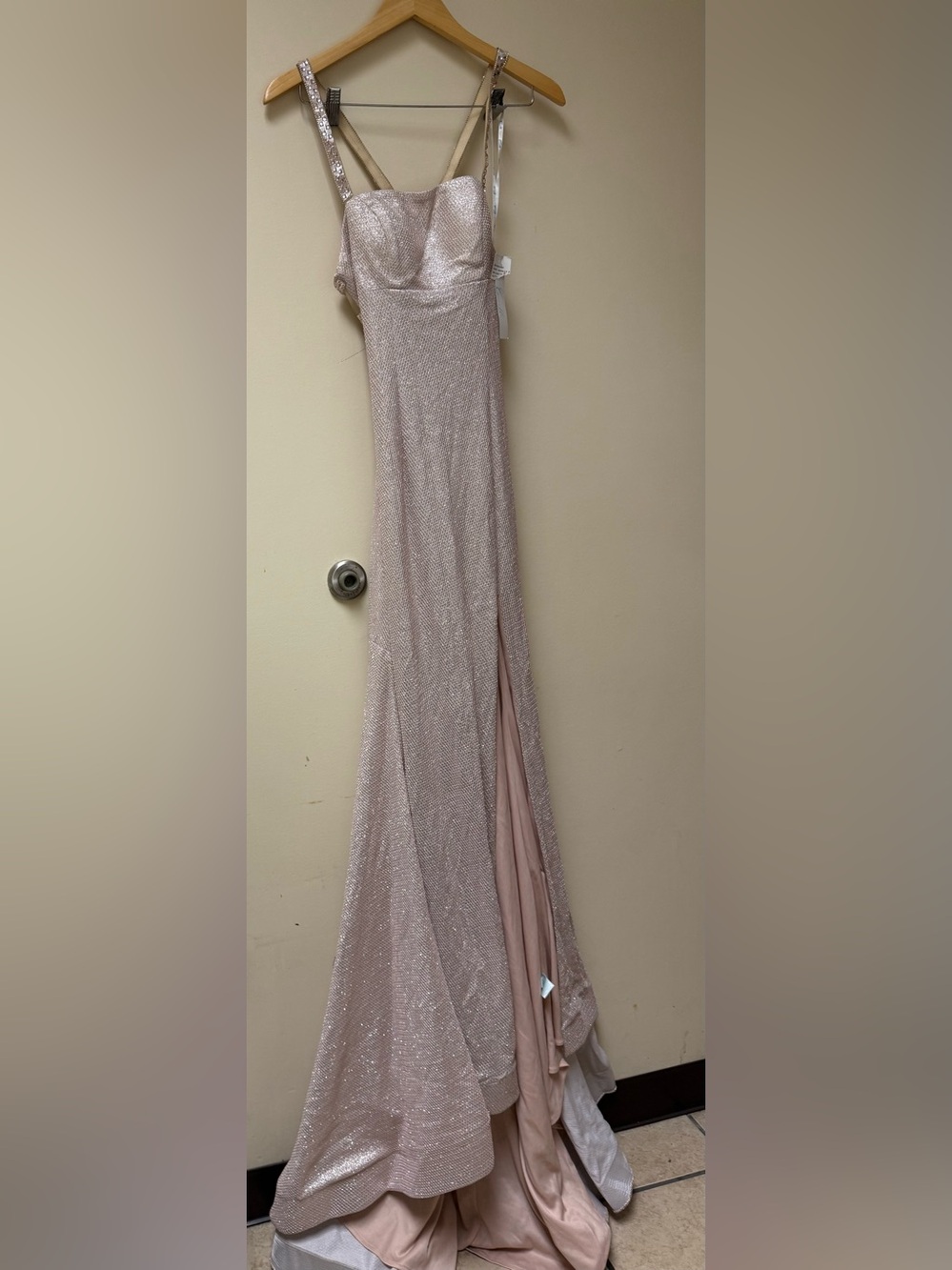NWT:🌸Camille La Vie Sparkling Blush Pink Sequin Maxi Gown🌸